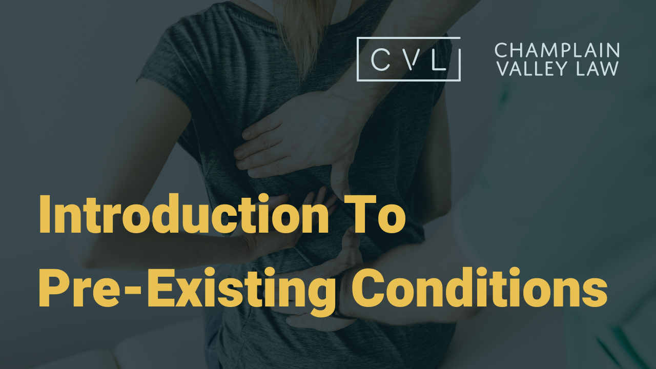 pre-existing conditions woman with back pain