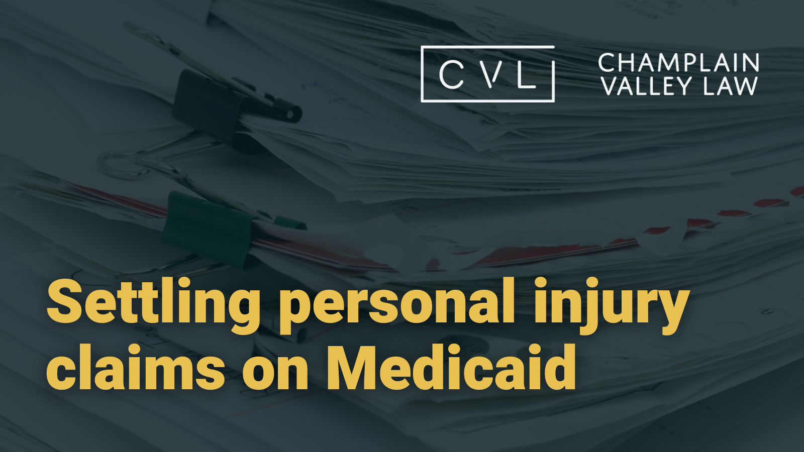 Settling a personal injury claim if you are on Medicaid